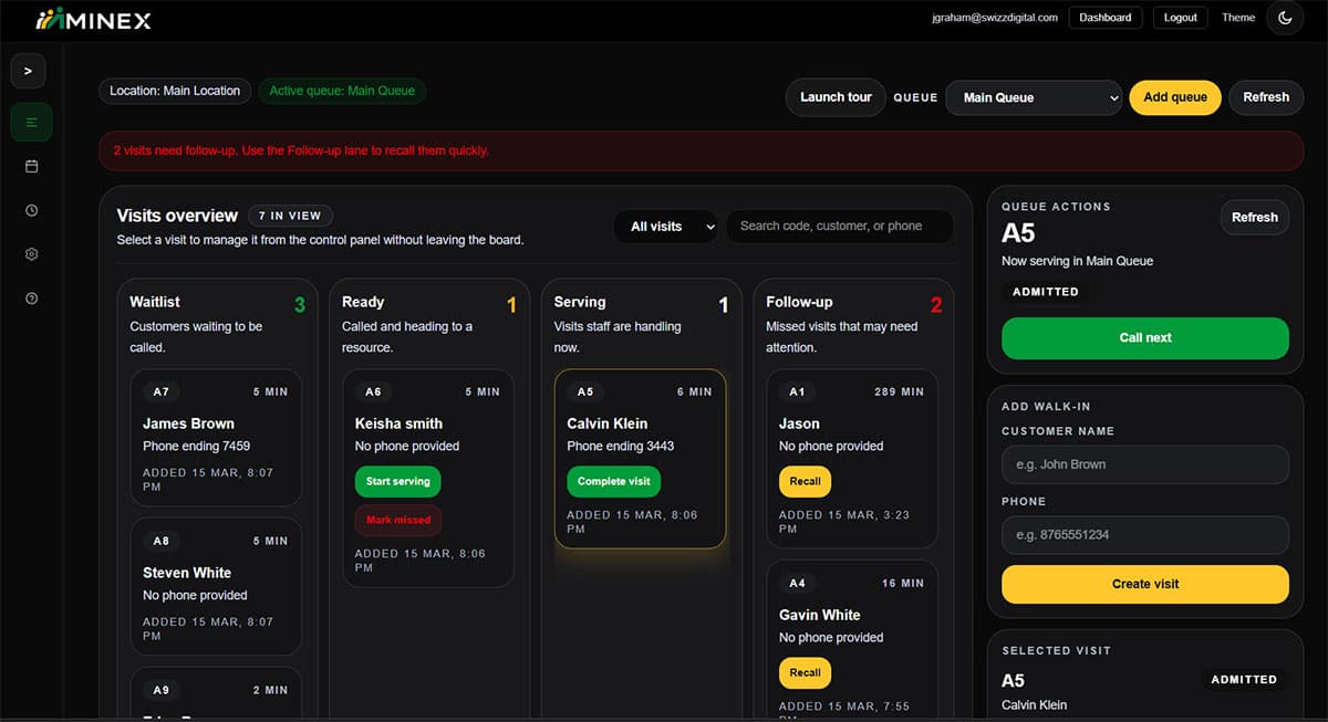 Minex platform preview